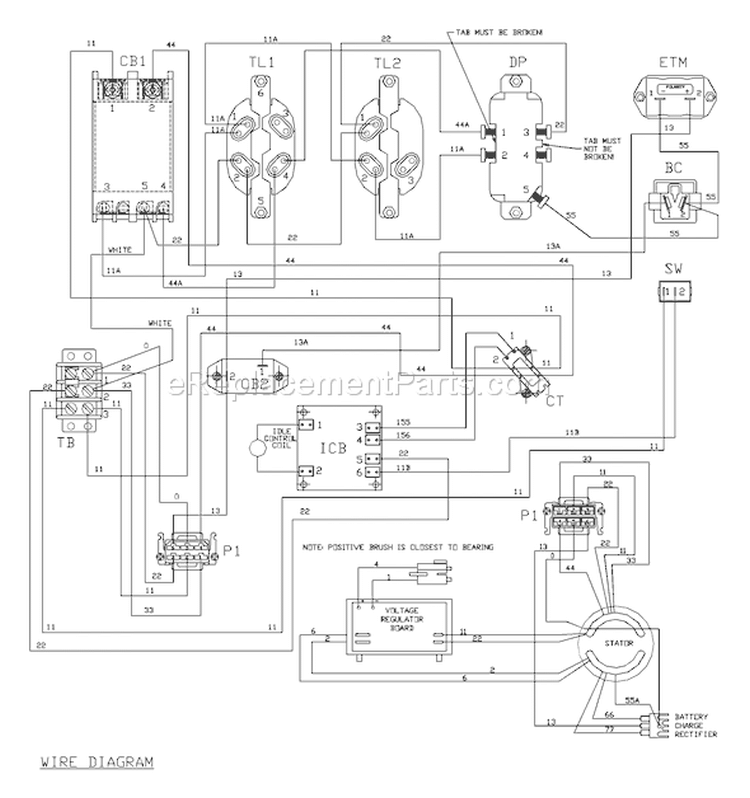 Page F Diagram and Parts List for 1932-1  Briggs and Stratton Generator